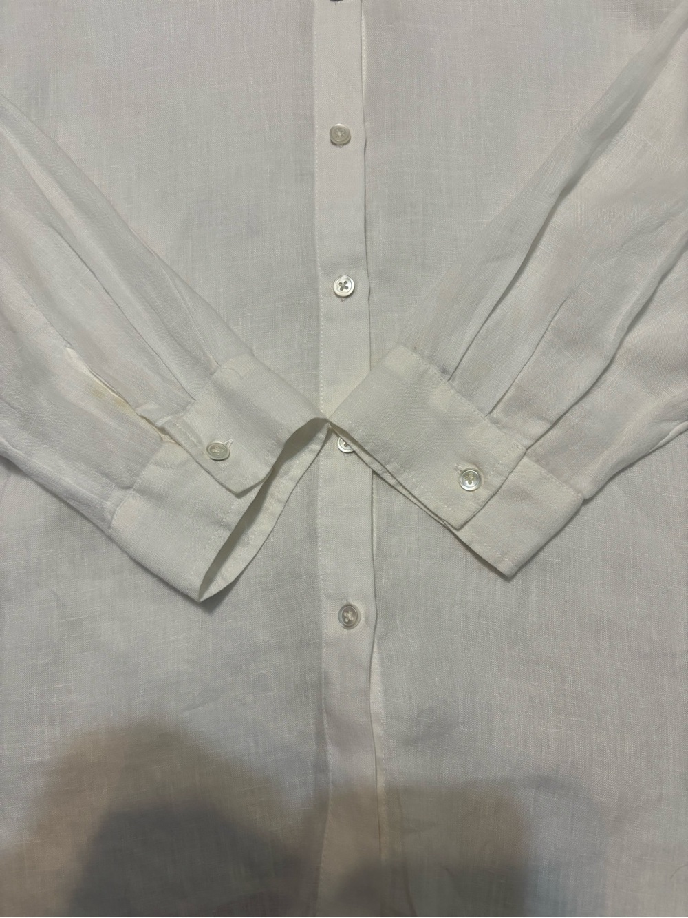 J. Jill 100 % Linen Easy Button Front  Shirt Blouse Top Capsule Size M Medium - Picture 9 of 13